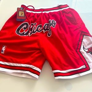 Brand new Just don NBA men’s Chicago bulls basketball shorts.